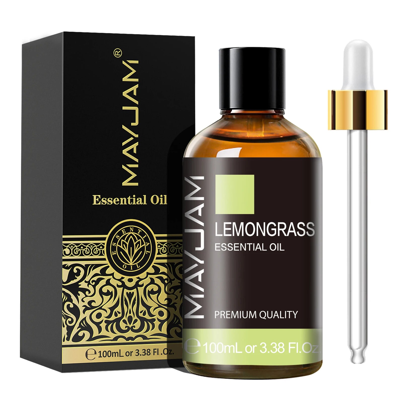 MAYJAM 1PCS 100ML Essential Oil with Dropper Sandalwood Lavender Eucalyptus Vanilla Aroma Oil For Humidifier Scent Candle Burner