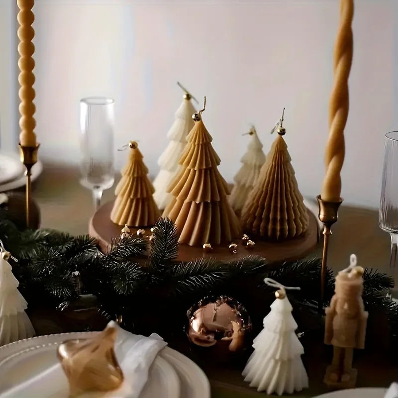 Christmas Tree Scented Candles Silicone Mold DIY Aromath Candle Soap Making Tools Resin Molds Christmas Candle Scented Decor