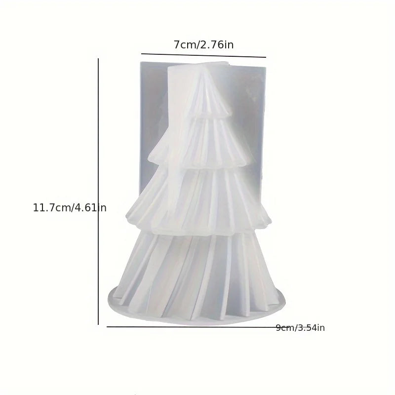 Christmas Tree Scented Candles Silicone Mold DIY Aromath Candle Soap Making Tools Resin Molds Christmas Candle Scented Decor