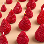 3D Strawberry Aromatherapy Candle Silicone Mold DIY Handmade Romantic Scented for Valentine's Day Party Home Decor Birthday Gift