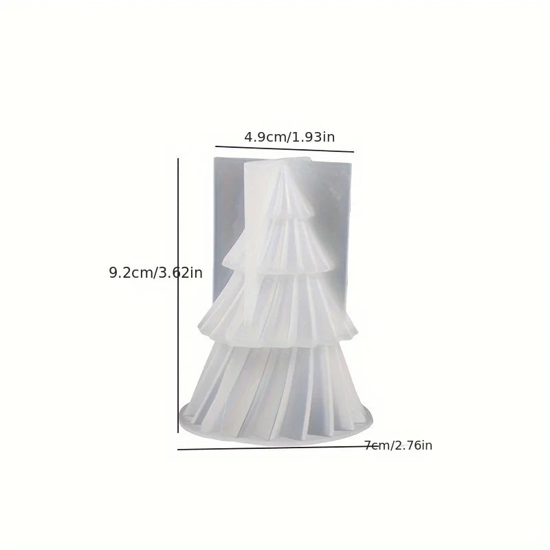 Christmas Tree Scented Candles Silicone Mold DIY Aromath Candle Soap Making Tools Resin Molds Christmas Candle Scented Decor