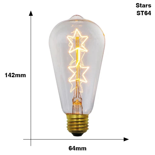 Retro Edison Bulb E27 220V 40W ST64 G80 G95 G125 Ampoule Vintage Edison Bulb Incandescent Lamp Filament Light Bulb Home Decor
