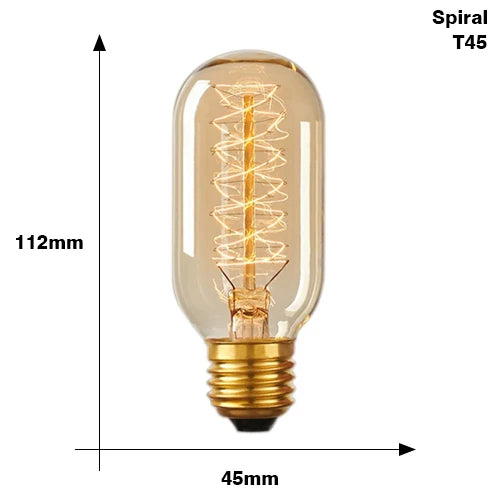 Retro Edison Bulb E27 220V 40W ST64 G80 G95 G125 Ampoule Vintage Edison Bulb Incandescent Lamp Filament Light Bulb Home Decor