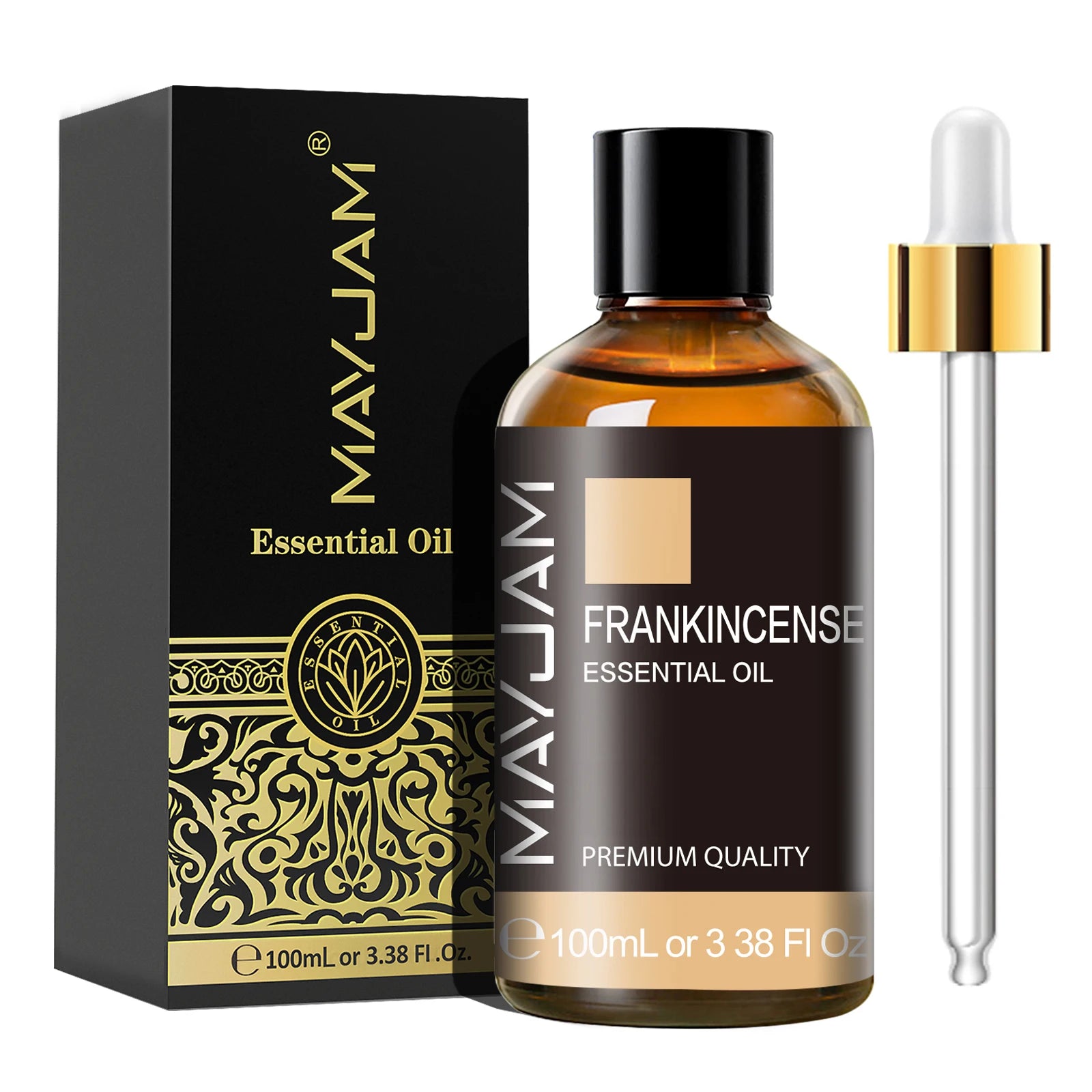 MAYJAM 1PCS 100ML Essential Oil with Dropper Sandalwood Lavender Eucalyptus Vanilla Aroma Oil For Humidifier Scent Candle Burner