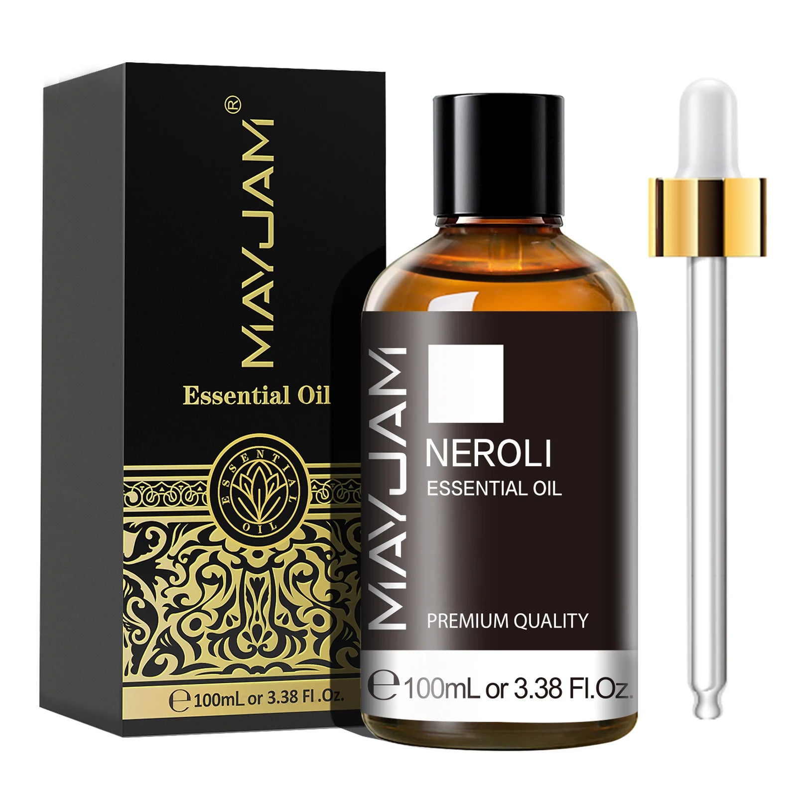 MAYJAM 1PCS 100ML Essential Oil with Dropper Sandalwood Lavender Eucalyptus Vanilla Aroma Oil For Humidifier Scent Candle Burner