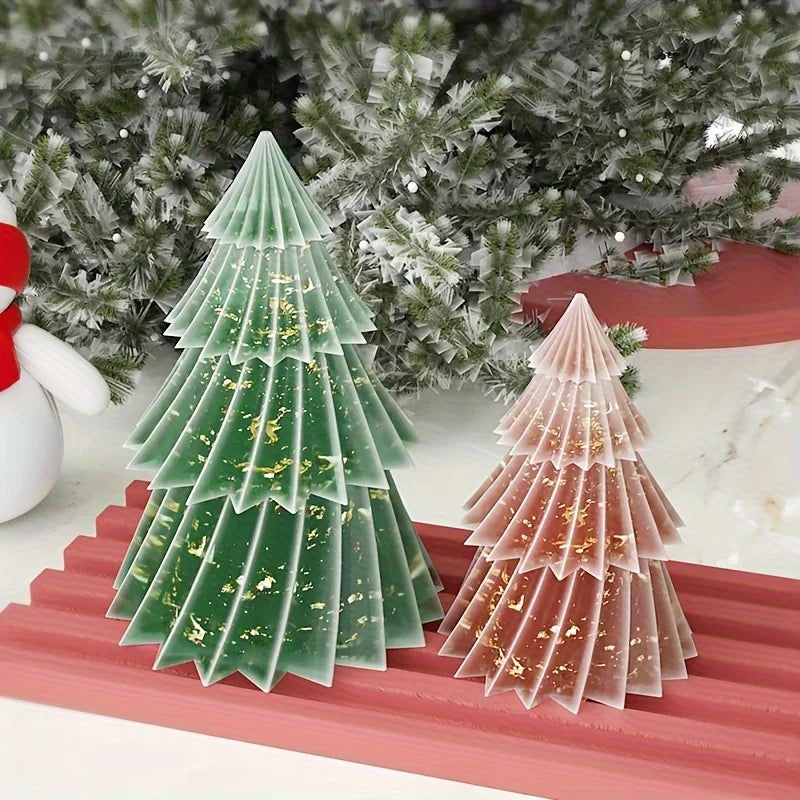 Christmas Tree Scented Candles Silicone Mold DIY Aromath Candle Soap Making Tools Resin Molds Christmas Candle Scented Decor