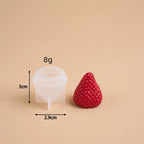 3D Strawberry Aromatherapy Candle Silicone Mold DIY Handmade Romantic Scented for Valentine's Day Party Home Decor Birthday Gift