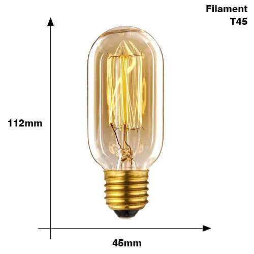 Retro Edison Bulb E27 220V 40W ST64 G80 G95 G125 Ampoule Vintage Edison Bulb Incandescent Lamp Filament Light Bulb Home Decor