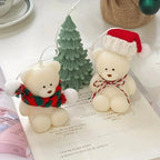 Silicone Bear Mold for Scented Candles, Soap Making and Resin Casting - Cute Animal Shape Mold for Home Decor, Aromatherapy